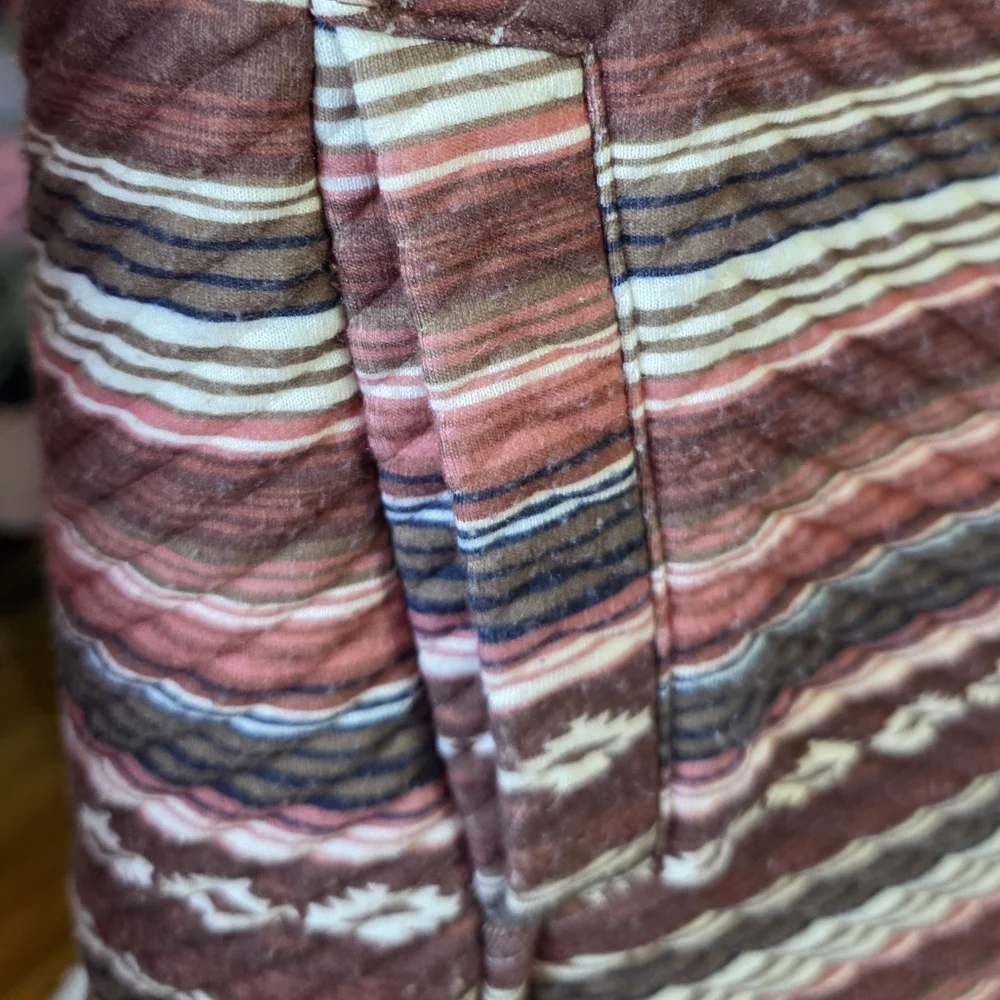 Shyanne Southwestern Stripe Button Front Jacket Size Medium Western Boho Quilted - Picture 5 of 8